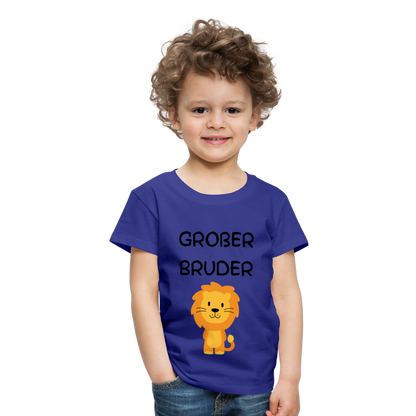 Kinder Premium T-Shirt - Großer Bruder Löwe - Königsblau