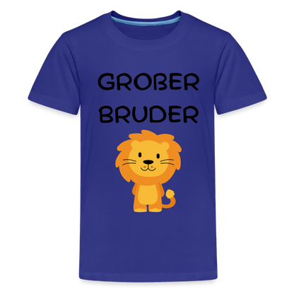 Teenager Premium T-Shirt - Großer Bruder Löwe - Königsblau