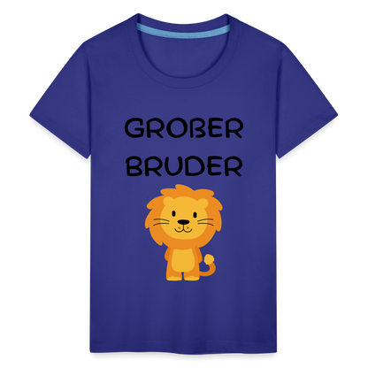 Teenager Premium T-Shirt - Großer Bruder Löwe - Königsblau