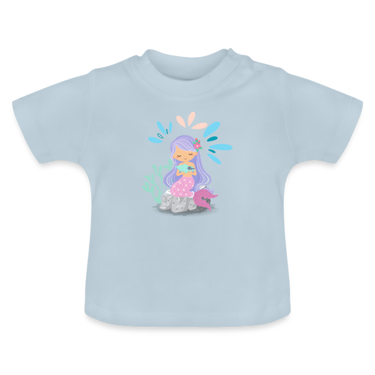 Baby T-Shirt - Meerjungfrau - Hellblau