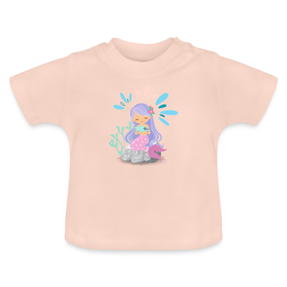 Baby T-Shirt - Meerjungfrau - Kristallrosa