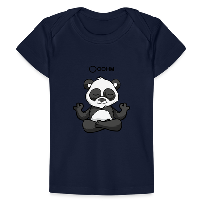 Baby Bio-T-Shirt - Ooohm Panda - Dunkelnavy