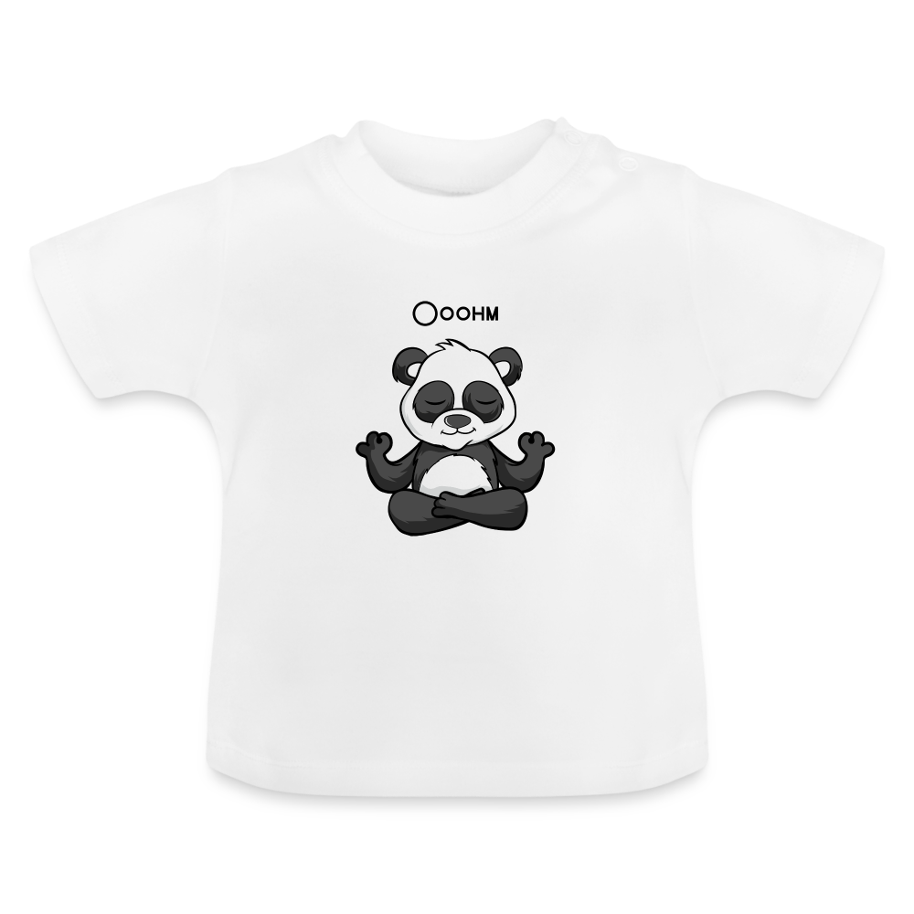 Baby T-Shirt - Ooohm Panda - weiß