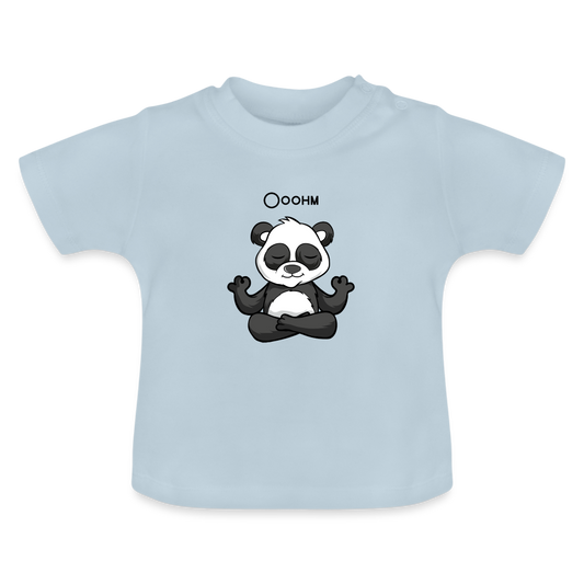 Baby T-Shirt - Ooohm Panda - Hellblau