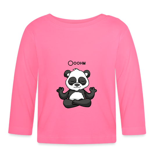 Baby Langarmshirt - Ooohm Panda - Azalea