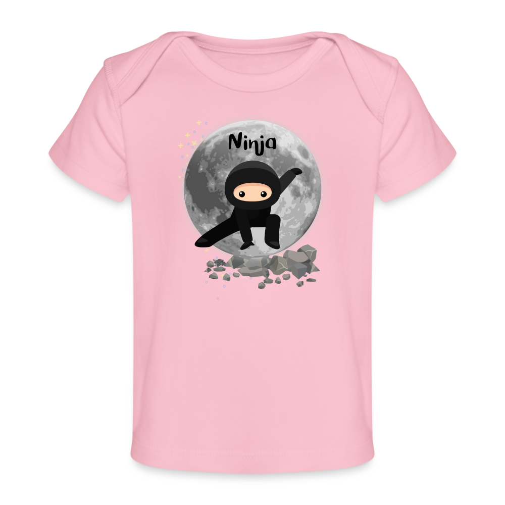 Baby Bio-T-Shirt - Ninja - Hellrosa