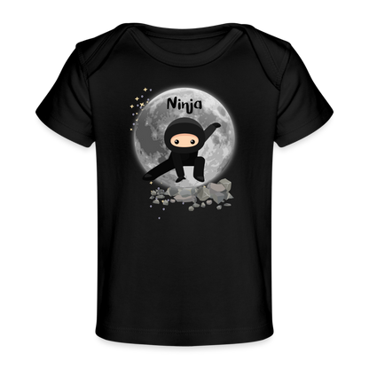 Baby Bio-T-Shirt - Ninja - Schwarz