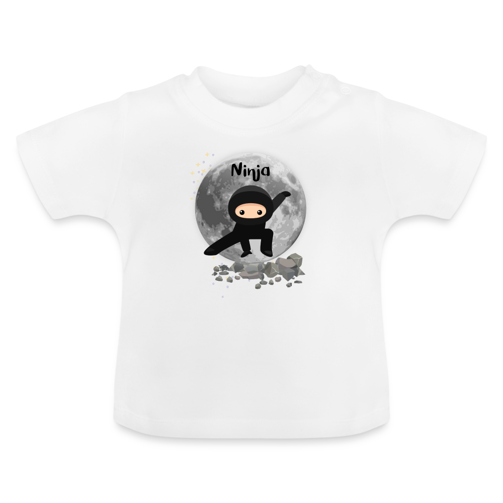 Baby T-Shirt - Ninja - weiß