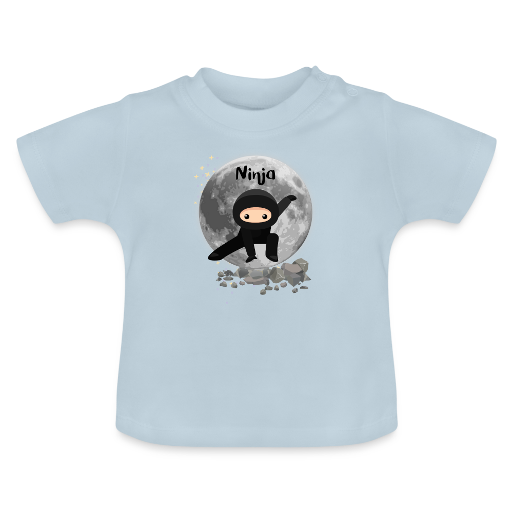 Baby T-Shirt - Ninja - Hellblau