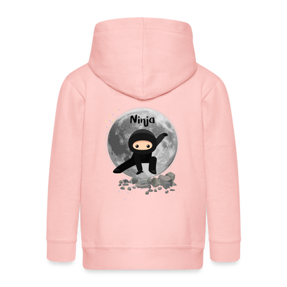 Kinder Premium Kapuzenjacke - Ninja - Kristallrosa