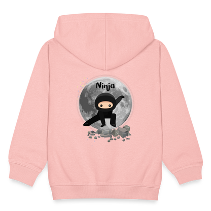 Kinder Premium Kapuzenjacke - Ninja - Kristallrosa