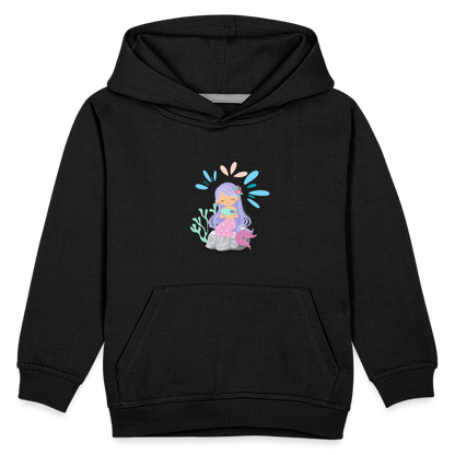 Kinder Premium Hoodie - Meerjungfrau - Schwarz