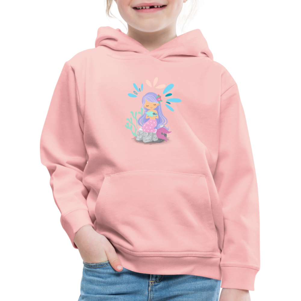 Kinder Premium Hoodie - Meerjungfrau - Kristallrosa