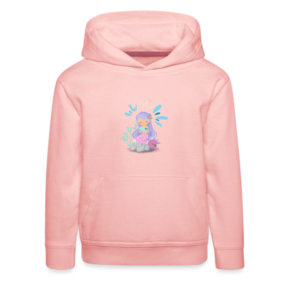 Kinder Premium Hoodie - Meerjungfrau - Kristallrosa