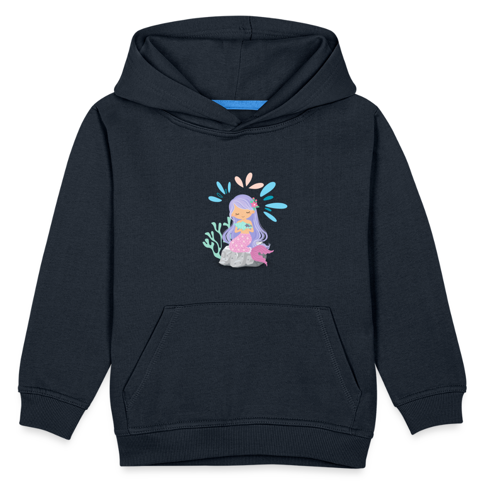 Kinder Premium Hoodie - Meerjungfrau - Navy