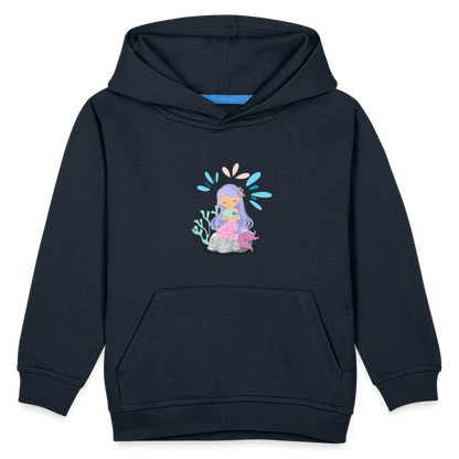 Kinder Premium Hoodie - Meerjungfrau - Navy