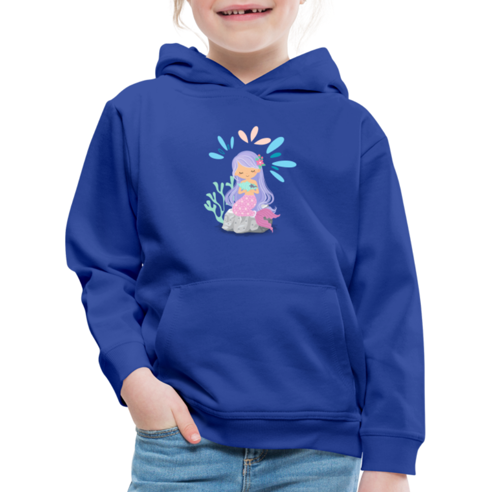 Kinder Premium Hoodie - Meerjungfrau - Royalblau