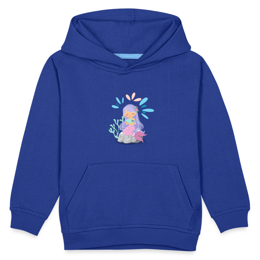 Kinder Premium Hoodie - Meerjungfrau - Royalblau