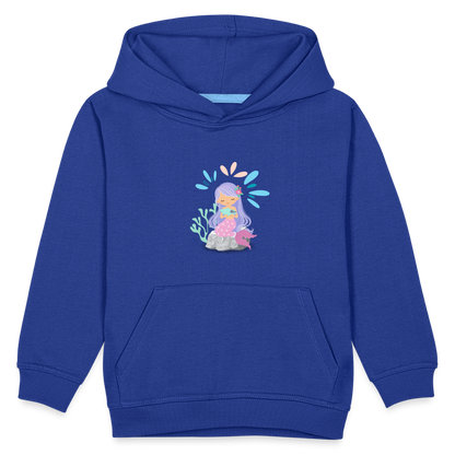 Kinder Premium Hoodie - Meerjungfrau - Royalblau