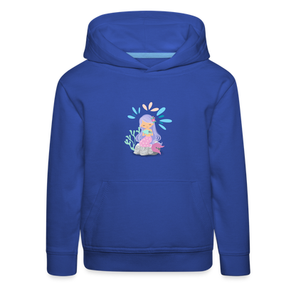 Kinder Premium Hoodie - Meerjungfrau - Royalblau