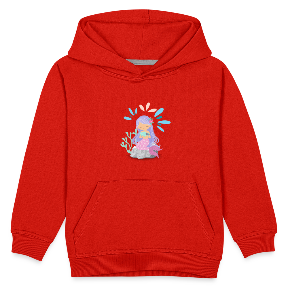 Kinder Premium Hoodie - Meerjungfrau - Rot