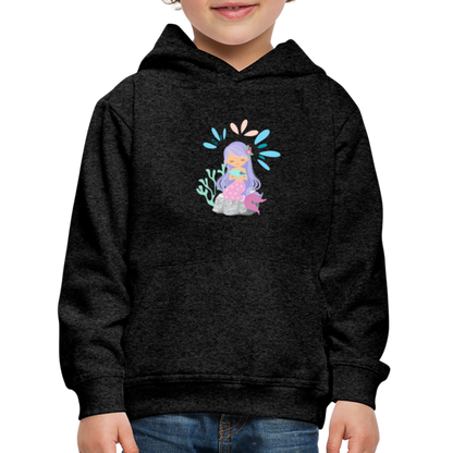 Kinder Premium Hoodie - Meerjungfrau - Anthrazit