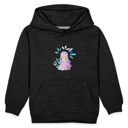 Kinder Premium Hoodie - Meerjungfrau - Anthrazit