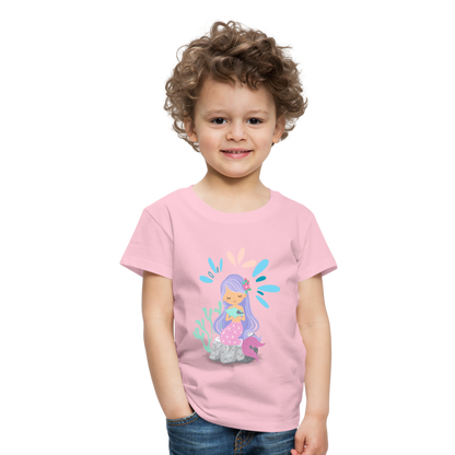 Kinder Premium T-Shirt - Meerjungfrau - Hellrosa