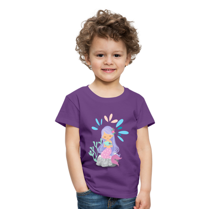 Kinder Premium T-Shirt - Meerjungfrau - Lila