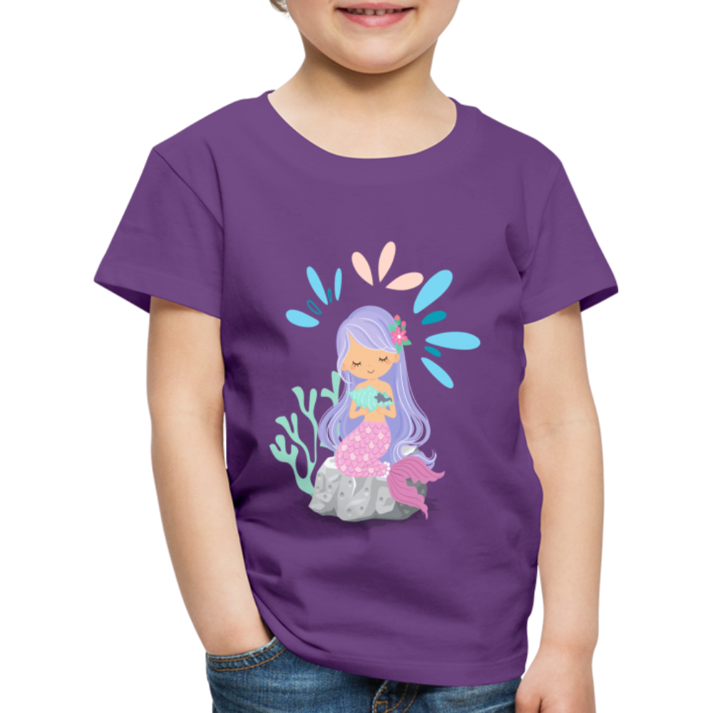 Kinder Premium T-Shirt - Meerjungfrau - Lila