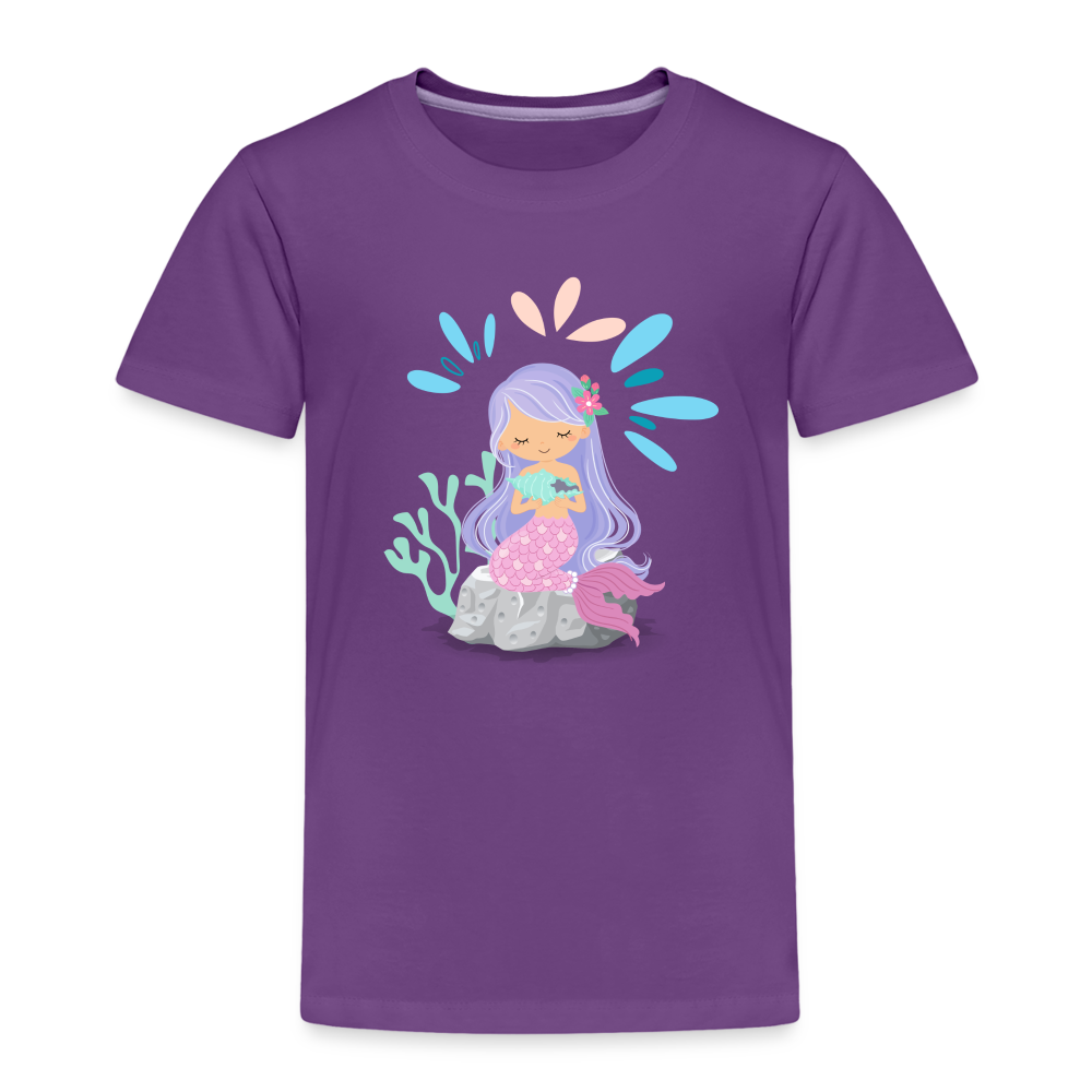 Kinder Premium T-Shirt - Meerjungfrau - Lila