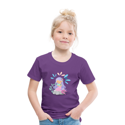 Kinder Premium T-Shirt - Meerjungfrau - Lila