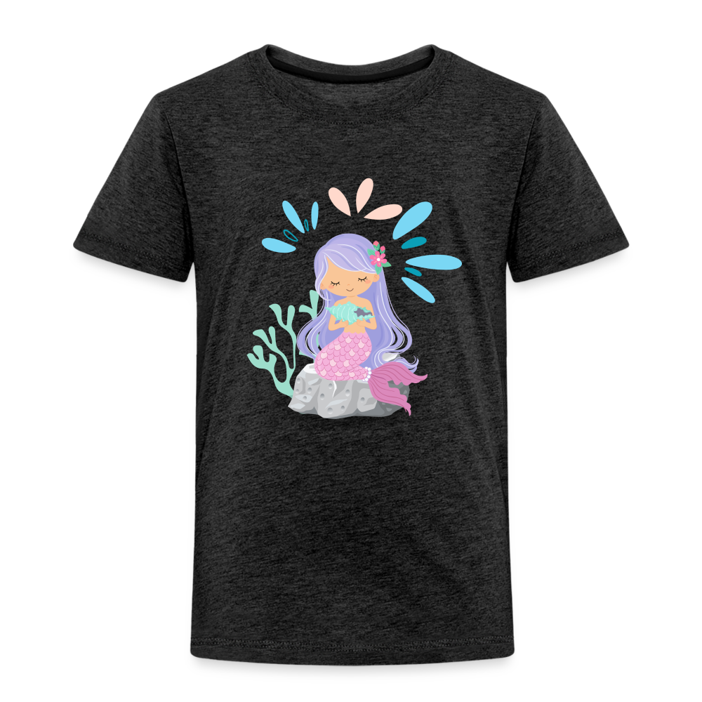 Kinder Premium T-Shirt - Meerjungfrau - Anthrazit