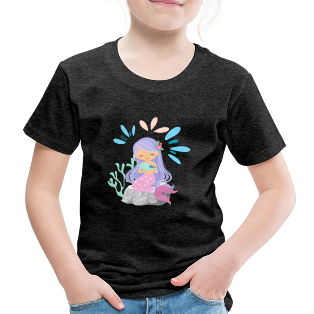 Kinder Premium T-Shirt - Meerjungfrau - Anthrazit