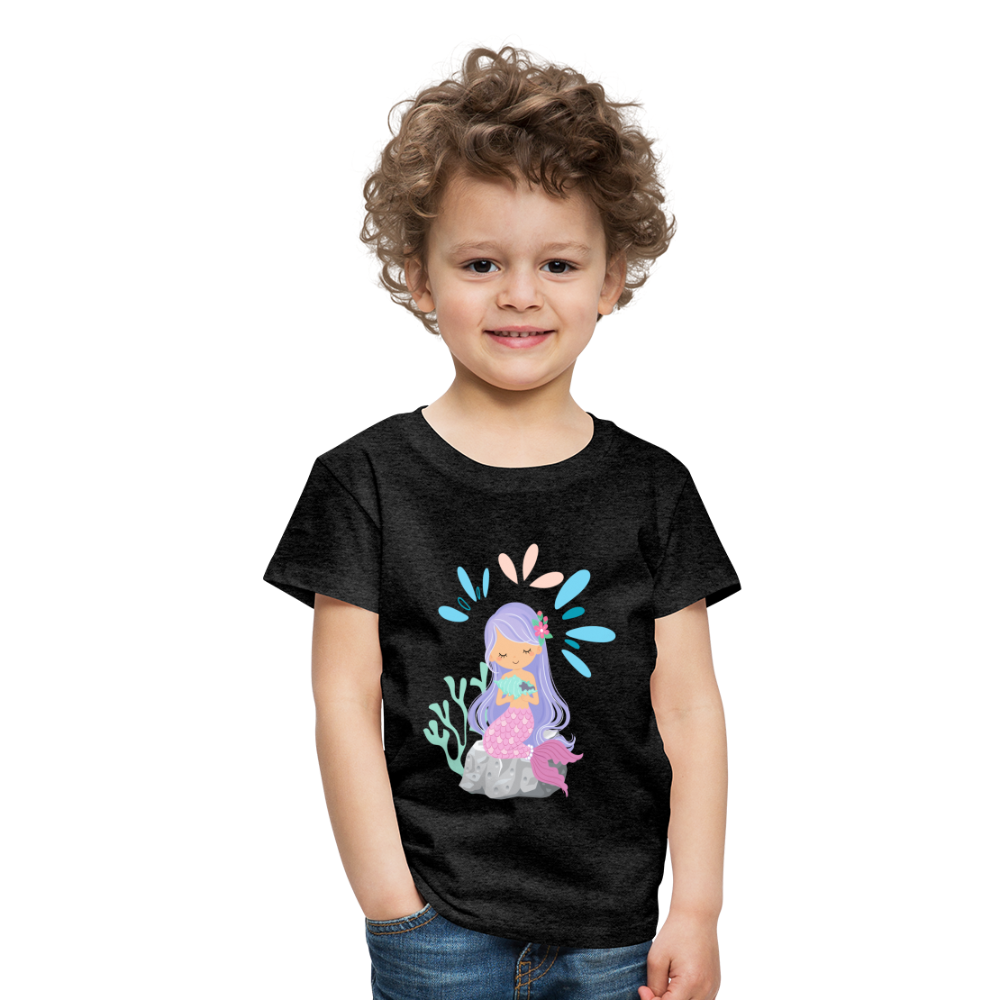 Kinder Premium T-Shirt - Meerjungfrau - Anthrazit