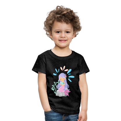 Kinder Premium T-Shirt - Meerjungfrau - Anthrazit