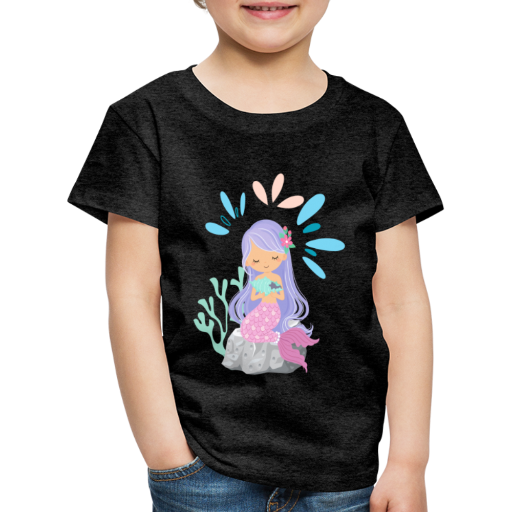 Kinder Premium T-Shirt - Meerjungfrau - Anthrazit