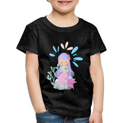 Kinder Premium T-Shirt - Meerjungfrau - Anthrazit