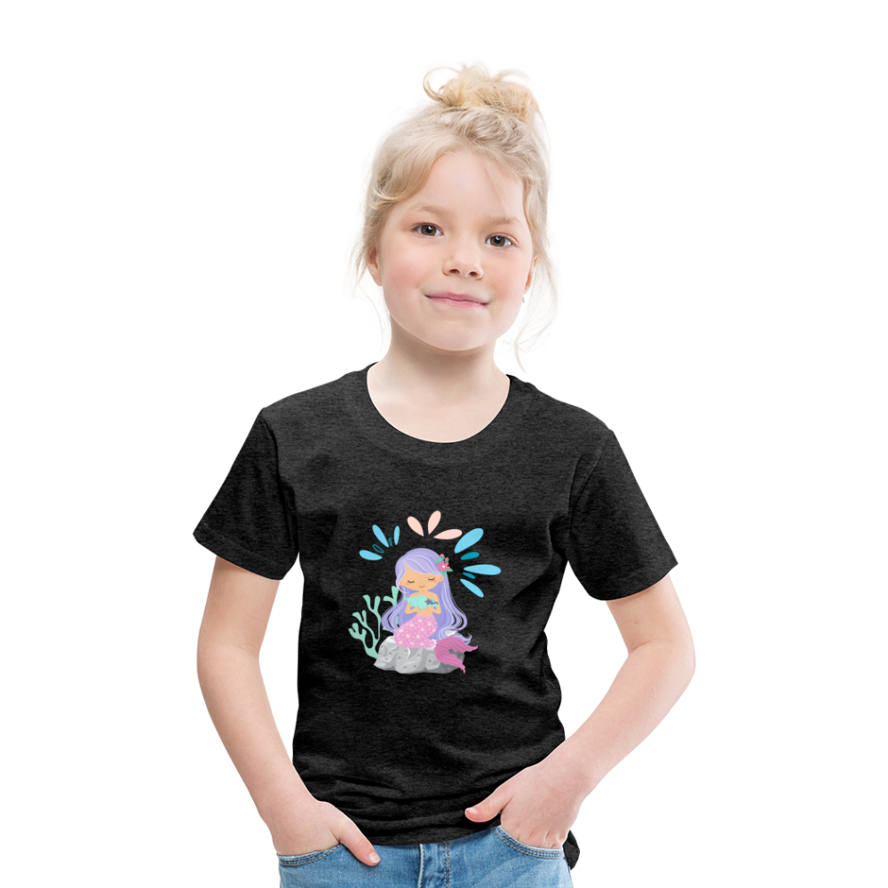 Kinder Premium T-Shirt - Meerjungfrau - Anthrazit