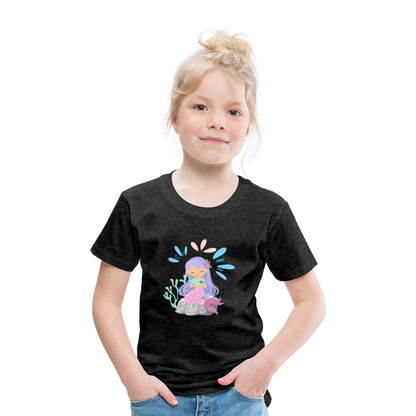 Kinder Premium T-Shirt - Meerjungfrau - Anthrazit