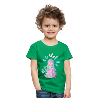 Kinder Premium T-Shirt - Meerjungfrau - Kelly Green