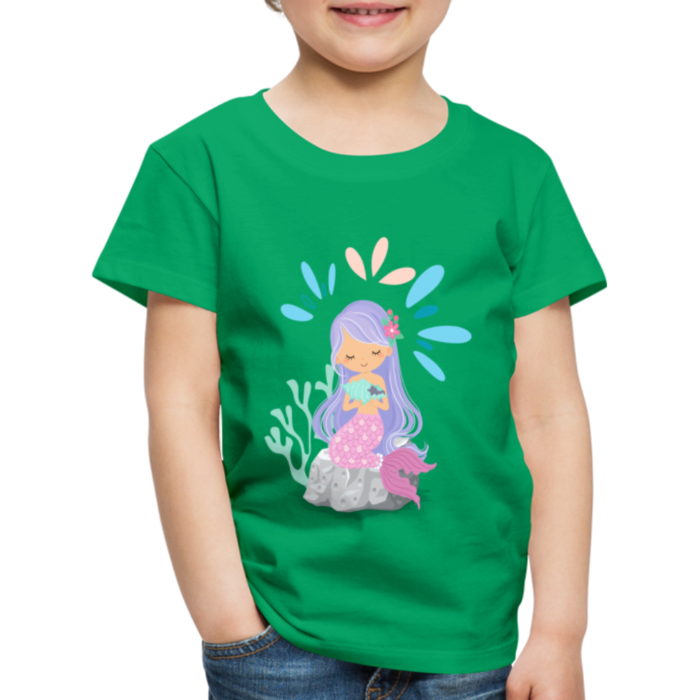 Kinder Premium T-Shirt - Meerjungfrau - Kelly Green