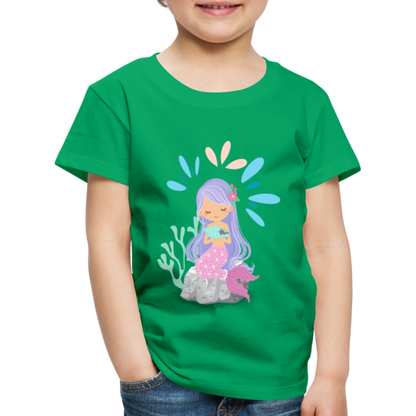 Kinder Premium T-Shirt - Meerjungfrau - Kelly Green