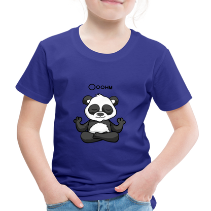 Kinder Premium T-Shirt - Ooohm Panda - Königsblau