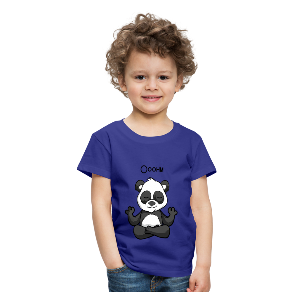 Kinder Premium T-Shirt - Ooohm Panda - Königsblau