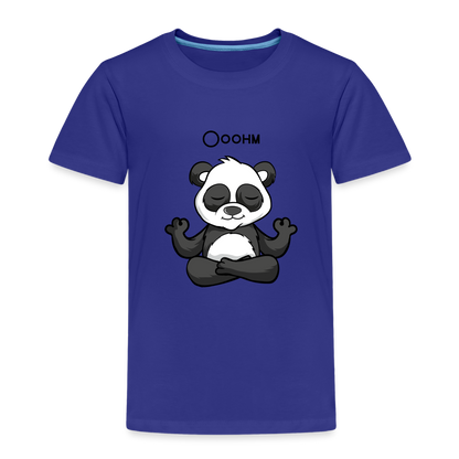 Kinder Premium T-Shirt - Ooohm Panda - Königsblau