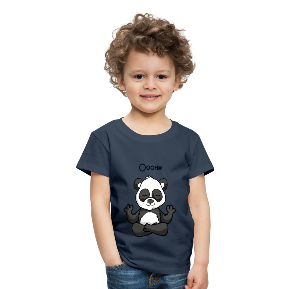 Kinder Premium T-Shirt - Ooohm Panda - Navy