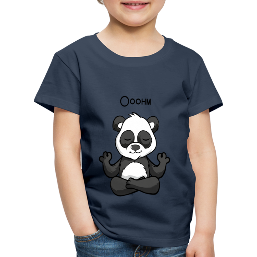 Kinder Premium T-Shirt - Ooohm Panda - Navy