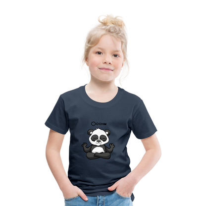 Kinder Premium T-Shirt - Ooohm Panda - Navy