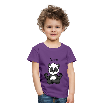 Kinder Premium T-Shirt - Ooohm Panda - Lila